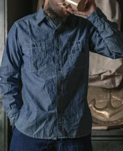 Hot 7 oz U.S.N. Chambray Shirt Long Sleeve Shirts | Shirts
