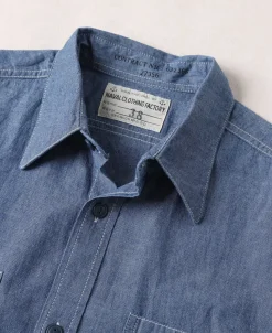 Hot 7 oz U.S.N. Chambray Shirt Long Sleeve Shirts | Shirts