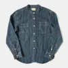 Best 9 oz Wabash Striped Indigo Work Shirt Long Sleeve Shirts | Shirts