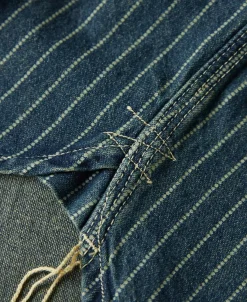 Best 9 oz Wabash Striped Indigo Work Shirt Long Sleeve Shirts | Shirts