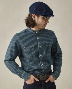 Best 9 oz Wabash Striped Indigo Work Shirt Long Sleeve Shirts | Shirts