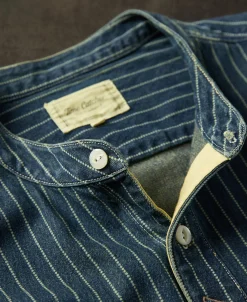 Best 9 oz Wabash Striped Indigo Work Shirt Long Sleeve Shirts | Shirts