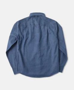 Sale 6.5 oz Washed Denim Button-Down Collar Shirt Denim | Long Sleeve Shirts