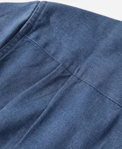 Sale 6.5 oz Washed Denim Button-Down Collar Shirt Denim | Long Sleeve Shirts