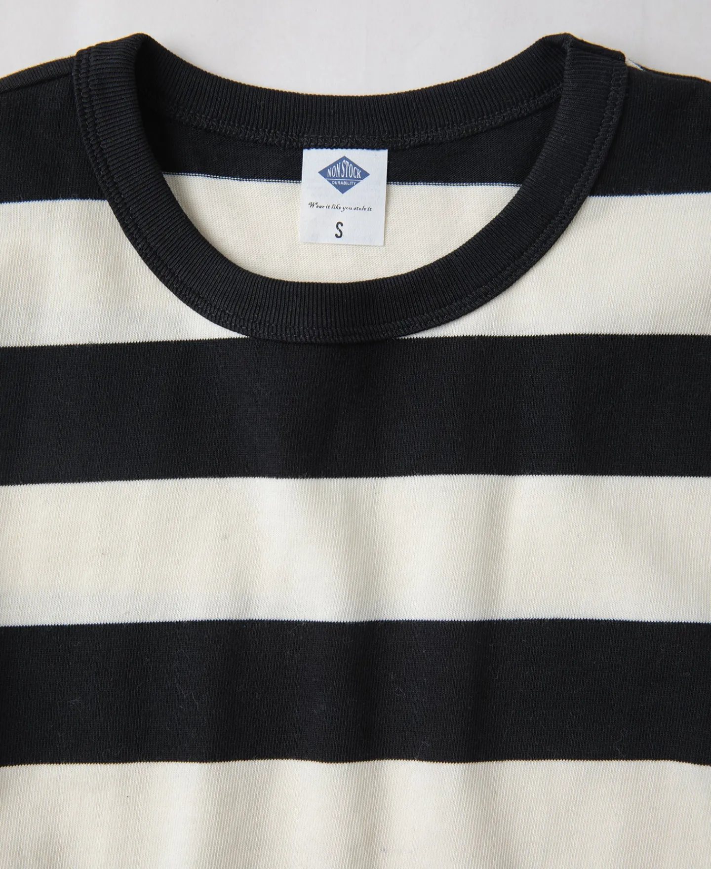 Outlet 9 oz Wide Striped Long Sleeve T-Shirt Long Sleeve T-Shirts | T-shirts