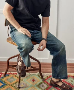New Paint-Splatter Straight-Leg Jeans Jeans | Denim