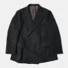 Sale Peak Lapel Double Breasted Tweed Suit Jacket Jackets&coats
