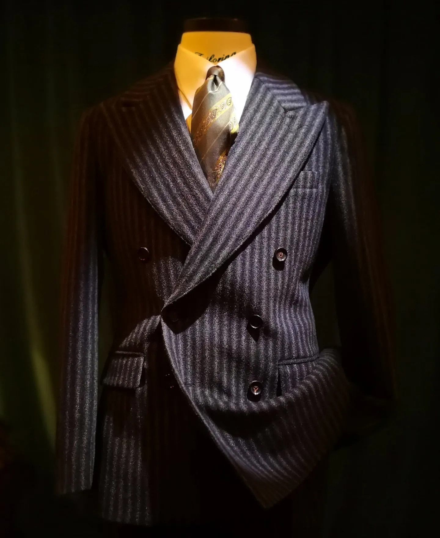 Sale Peak Lapel Double Breasted Tweed Suit Jacket Jackets&coats