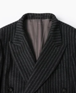 Sale Peak Lapel Double Breasted Tweed Suit Jacket Jackets&coats