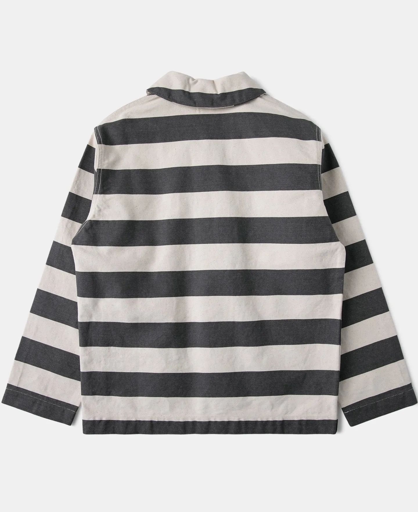 Discount Prison Stripe Shawl Collar Coverall Jacket Jackets&coats