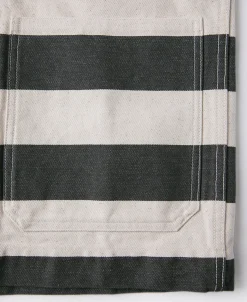 Discount Prison Stripe Shawl Collar Coverall Jacket Jackets&coats
