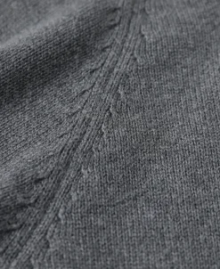 Discount Pullover Crew Neck Cotton&Wool Knit Sweater - Light Gray Knitwear&sweaters