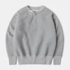Outlet Racing Half-Zip Heavyweight Fleece Sweatshirt - Gray Sweatshirts&hoodies