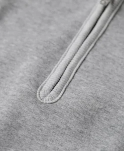 Outlet Racing Half-Zip Heavyweight Fleece Sweatshirt - Gray Sweatshirts&hoodies
