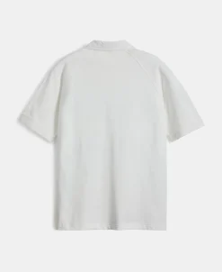 Best Raglan Sleeve Cotton-Piqué Polo Shirt - White Polo Shirts | Short Sleeve T-Shirts