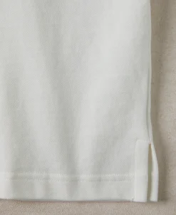 Best Raglan Sleeve Cotton-Piqué Polo Shirt - White Polo Shirts | Short Sleeve T-Shirts