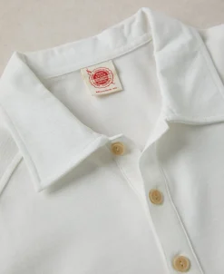 Best Raglan Sleeve Cotton-Piqué Polo Shirt - White Polo Shirts | Short Sleeve T-Shirts