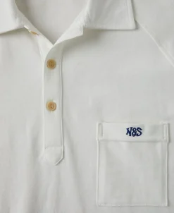 Best Raglan Sleeve Cotton-Piqué Polo Shirt - White Polo Shirts | Short Sleeve T-Shirts