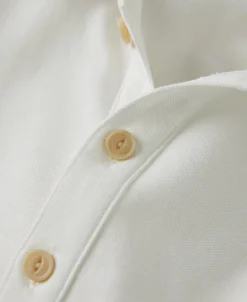 Best Raglan Sleeve Cotton-Piqué Polo Shirt - White Polo Shirts | Short Sleeve T-Shirts