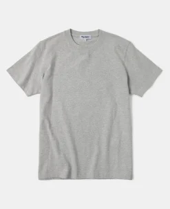 Sale Regular Fit 9.3 oz Jersey Crewneck Tubular T-Shirt - Gray Short Sleeve T-Shirts | T-shirts