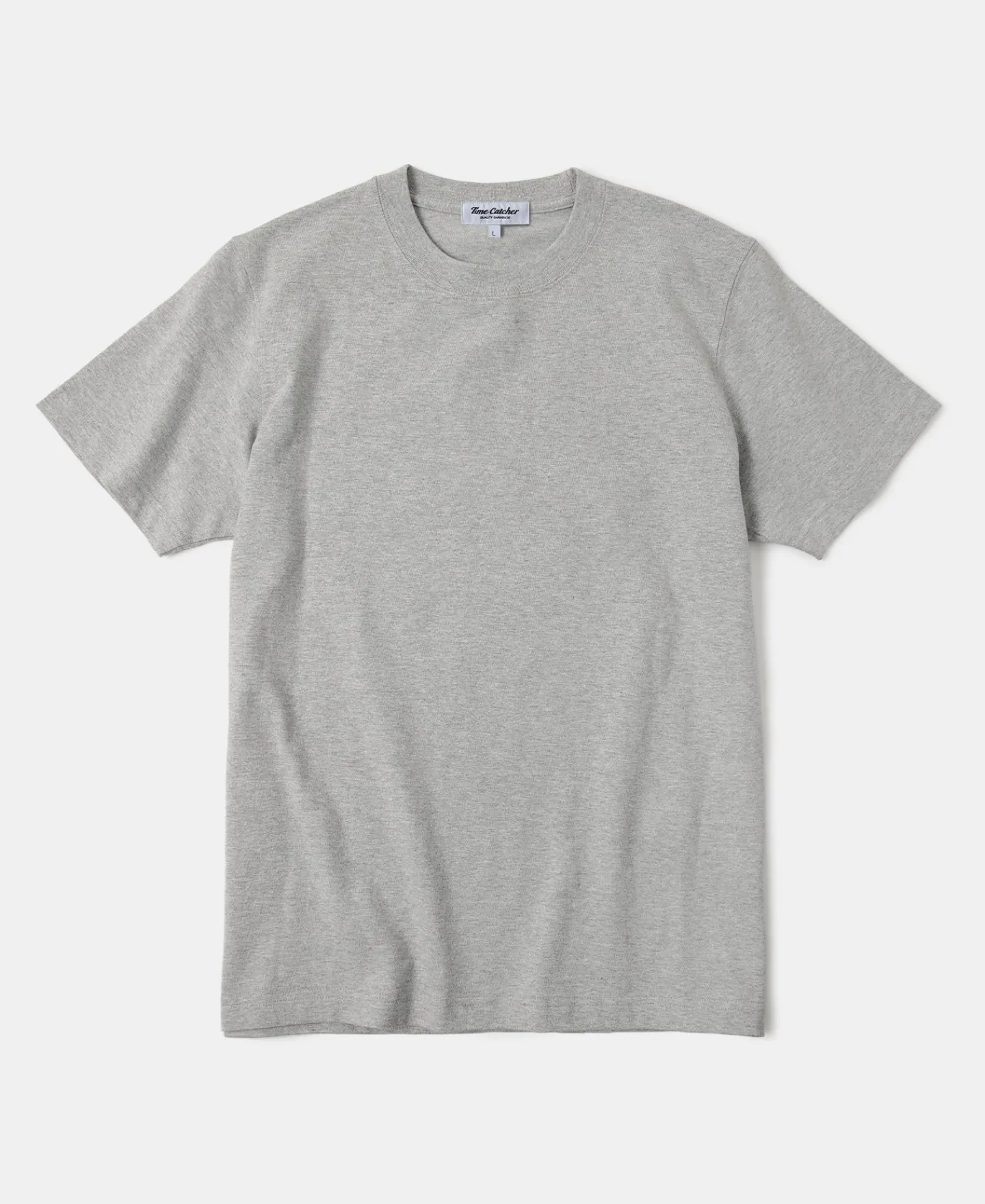 Sale Regular Fit 9.3 oz Jersey Crewneck Tubular T-Shirt - Gray Short Sleeve T-Shirts | T-shirts