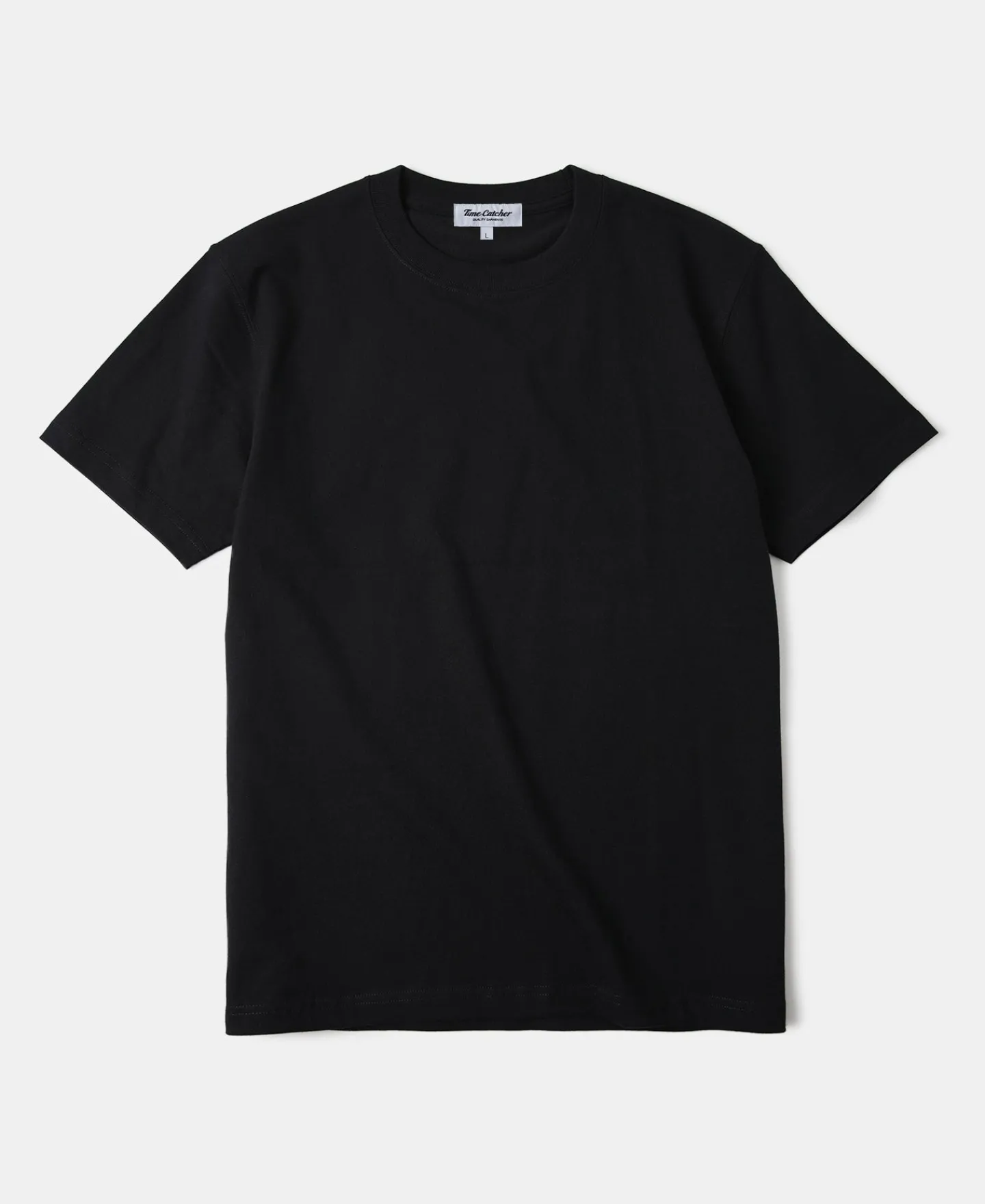 Online Regular Fit 9.3 oz Jersey Crewneck Tubular T-Shirt - Black Short Sleeve T-Shirts | T-shirts