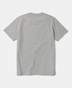 Sale Regular Fit 9.3 oz Jersey Crewneck Tubular T-Shirt - Gray Short Sleeve T-Shirts | T-shirts