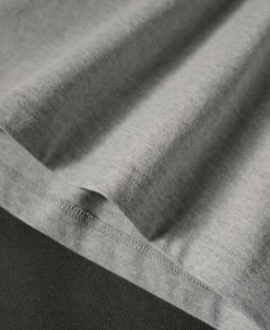 Sale Regular Fit 9.3 oz Jersey Crewneck Tubular T-Shirt - Gray Short Sleeve T-Shirts | T-shirts