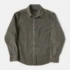 Online Regular Fit 11 Wale Corduroy Overshirt - Taupe Long Sleeve Shirts | Shirts