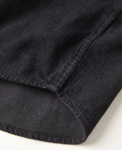 Outlet Regular Fit 11 Wale Corduroy Overshirt - Vintage Black Long Sleeve Shirts | Shirts