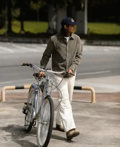 Online Regular Fit 11 Wale Corduroy Overshirt - Taupe Long Sleeve Shirts | Shirts