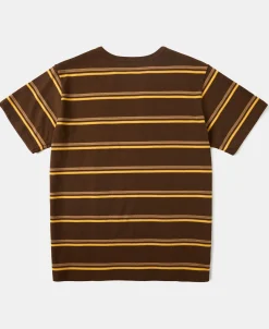 Outlet Regular Fit 1950s Crew Neck Striped T-Shirt Short Sleeve T-Shirts | T-shirts