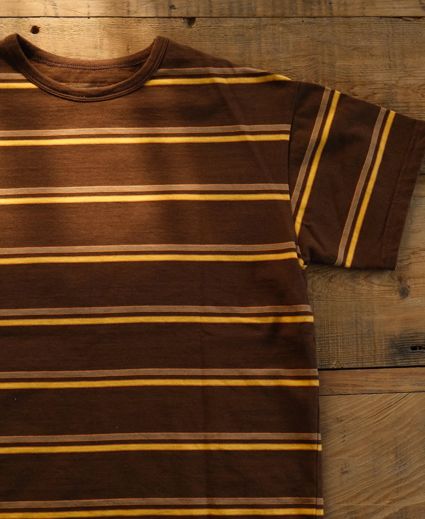 Outlet Regular Fit 1950s Crew Neck Striped T-Shirt Short Sleeve T-Shirts | T-shirts