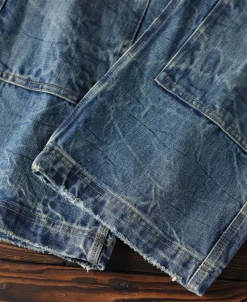Hot Repaired Embroidered Double Knee Carpenter Jeans Jeans | Denim