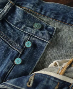 Hot Repaired Embroidered Double Knee Carpenter Jeans Jeans | Denim