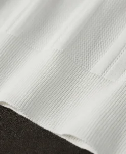 Hot Retro Knitted Jacquard Polo Shirt - White Polo Shirts | T-shirts