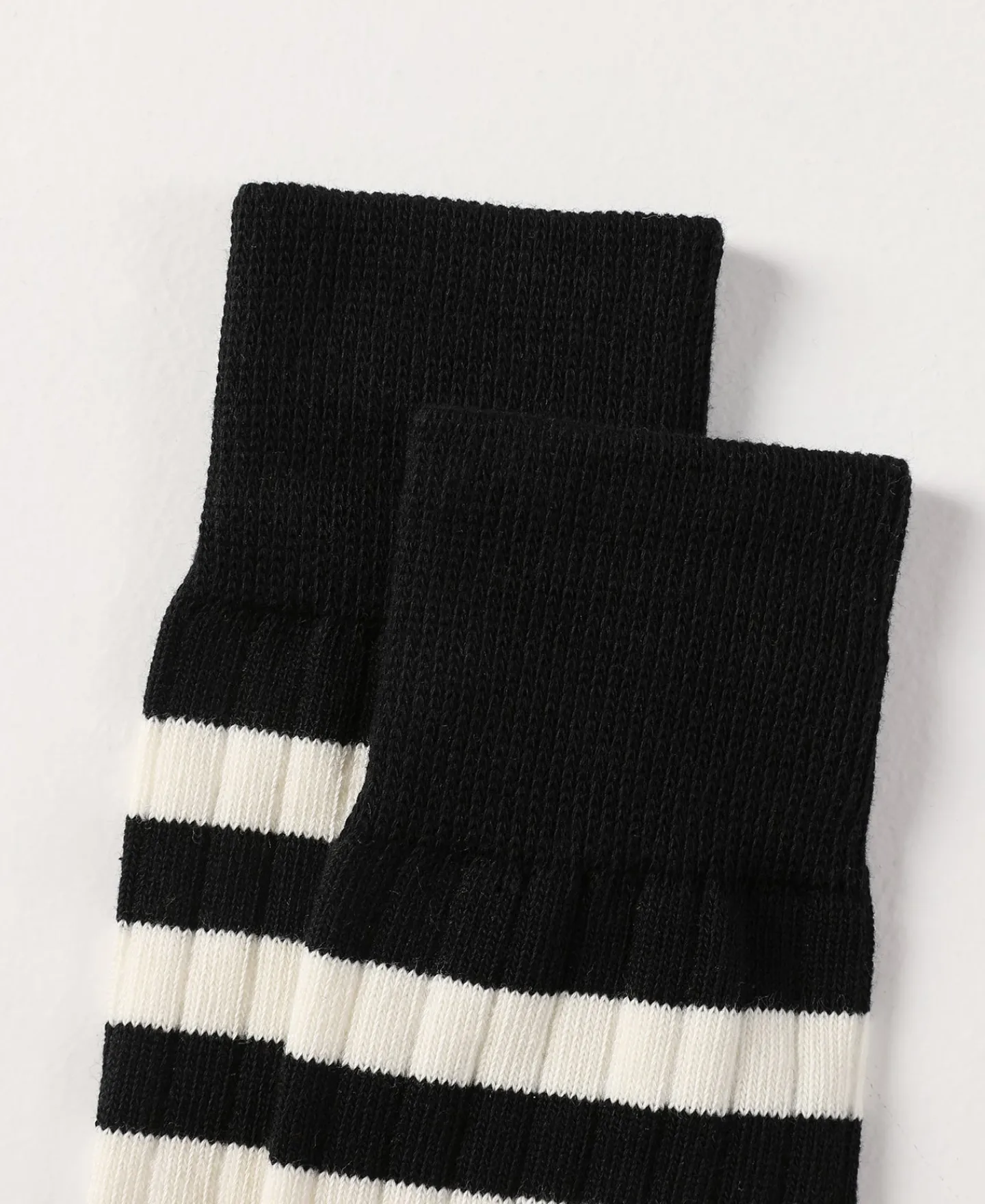 Outlet Retro Striped Cotton Socks - Black/White Socks | Tank Tops&vests&boxers