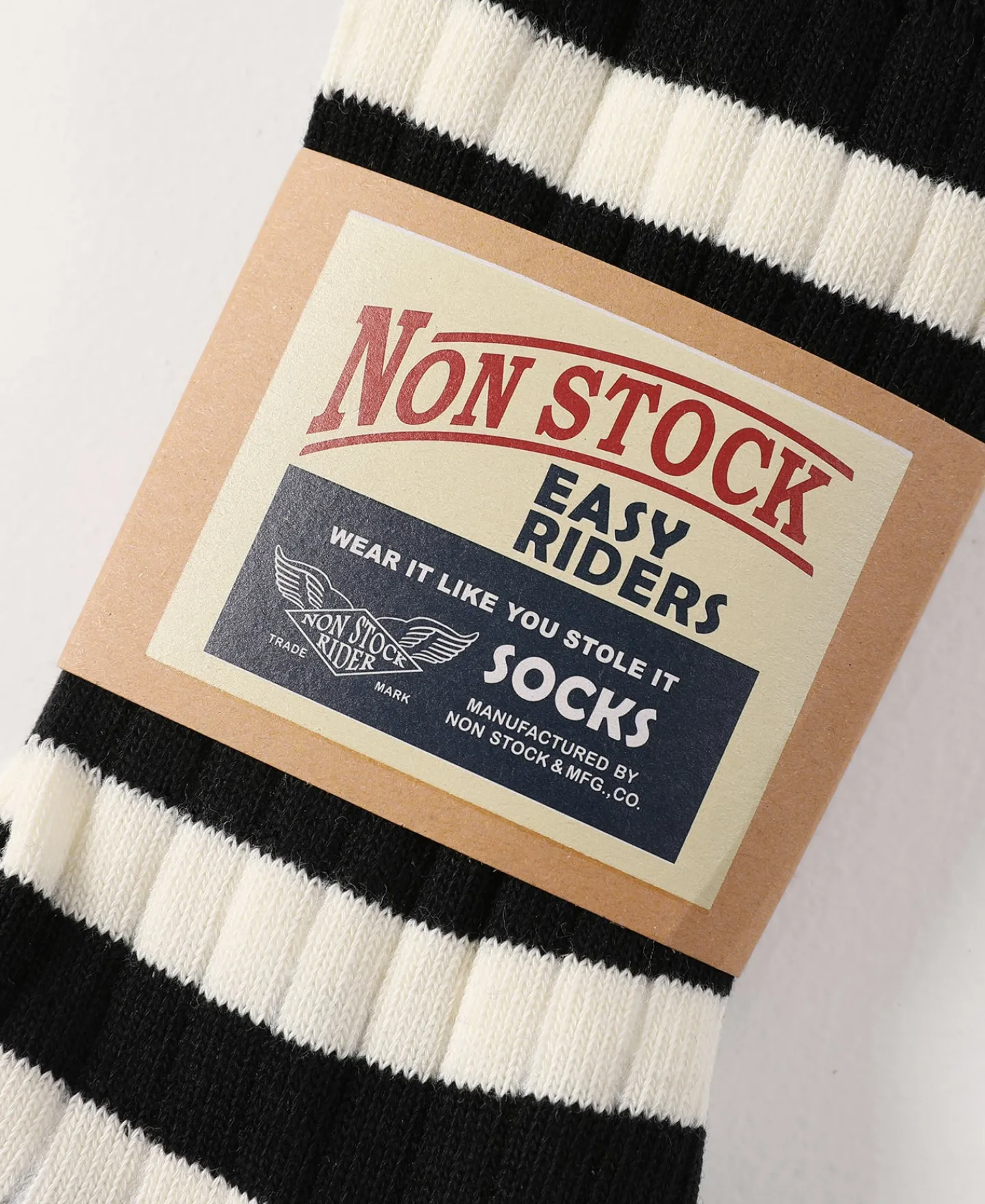 Outlet Retro Striped Cotton Socks - Black/White Socks | Tank Tops&vests&boxers