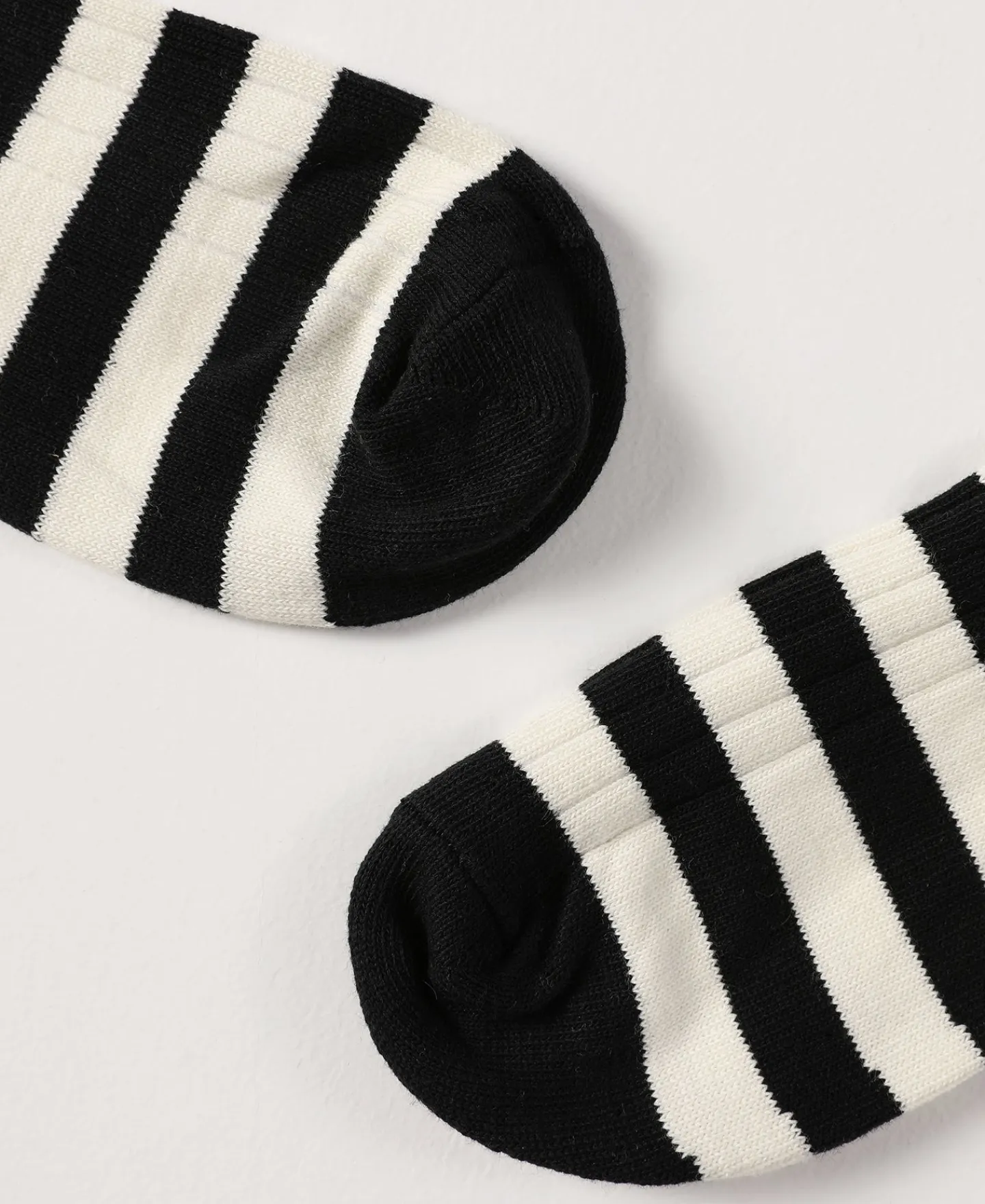 Outlet Retro Striped Cotton Socks - Black/White Socks | Tank Tops&vests&boxers