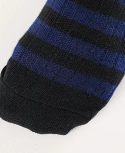 Best Retro Striped Cotton Socks - Black/Blue Socks | Tank Tops&vests&boxers