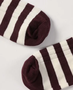 Fashion Retro Striped Cotton Socks - Red/White Socks | Tank Tops&vests&boxers