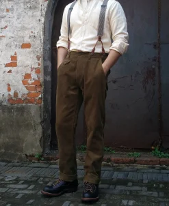 Outlet 1920s 12 oz Corduroy Farmer Work Trousers Pants&trousers