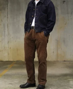 Outlet 1920s 12 oz Corduroy Farmer Work Trousers Pants&trousers