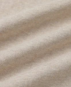 Online 1930s 10.5 oz Cotton Loopwheel Tubular Henley Shirt - Oatmeal Henleys | Long Sleeve T-Shirts