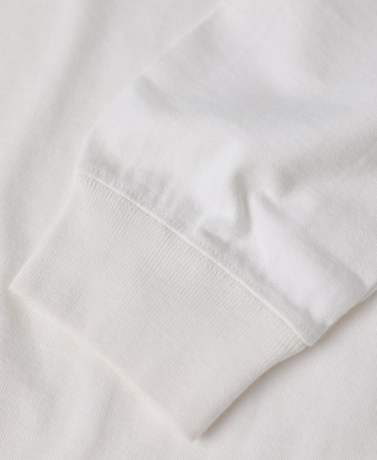 New 1930s 10.5 oz Cotton Loopwheel Tubular Henley Shirt - White Henleys | Long Sleeve T-Shirts