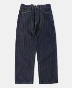 Fashion 1870s 15 oz Herringbone Selvedge Denim Work Jeans Jeans | Denim