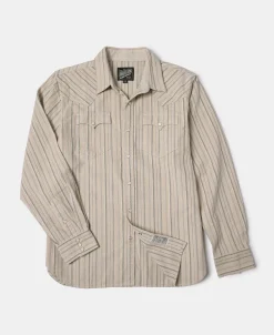Hot 1950s 8 oz Striped Corduroy Western Shirt Long Sleeve Shirts | Shirts