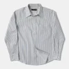 Outlet 1930s 5 oz Yarn-Dyed Striped Dress Shirt Long Sleeve Shirts | Shirts