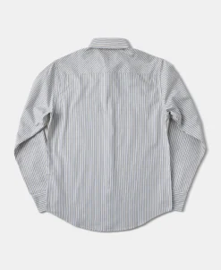 Outlet 1930s 5 oz Yarn-Dyed Striped Dress Shirt Long Sleeve Shirts | Shirts