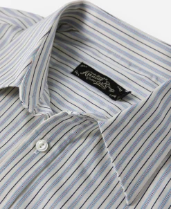 Outlet 1930s 5 oz Yarn-Dyed Striped Dress Shirt Long Sleeve Shirts | Shirts
